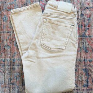Everlane Original Cheeky Jean Cropped Ecru Size 24